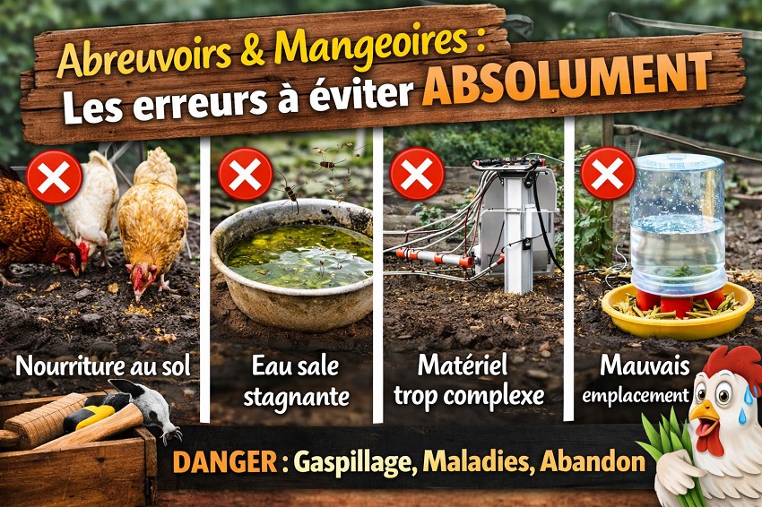 Les erreurs eau sale