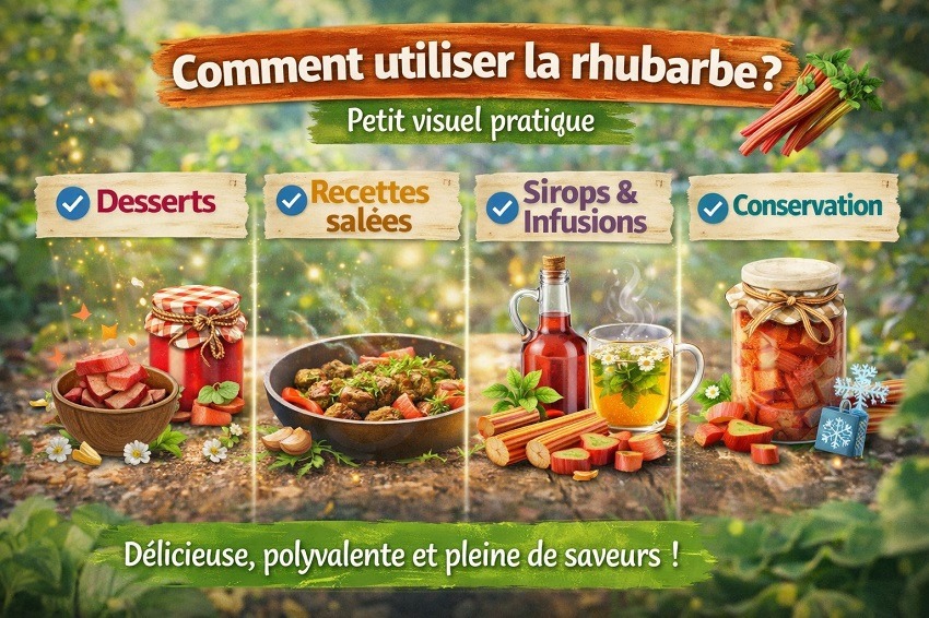 planter rhubarbe