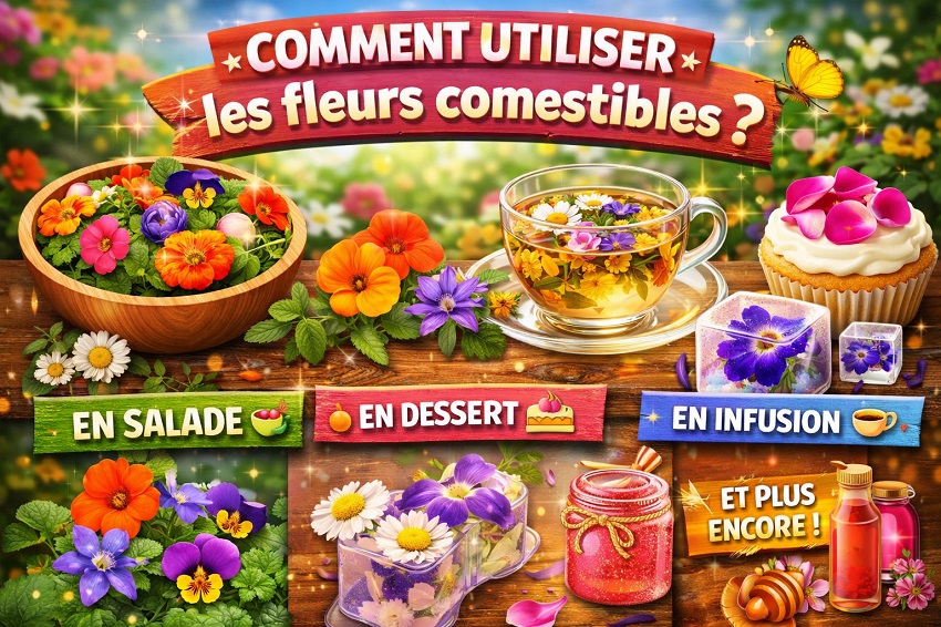 Les fleurs comestibles