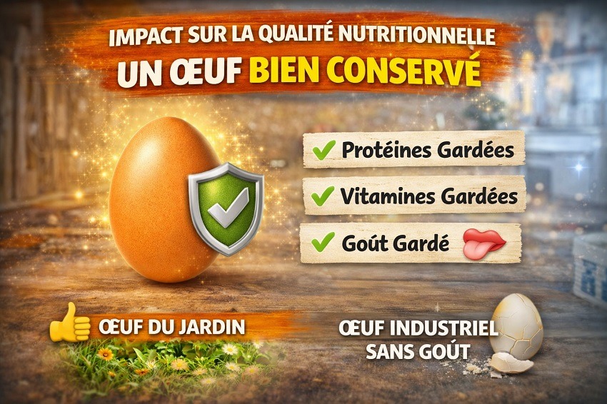 récolte conservation œufs