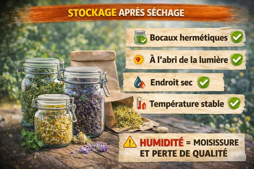 séchage des plantes