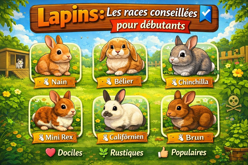 races lapins faciles