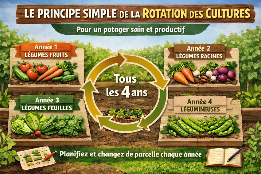 La rotation dans un petit potager