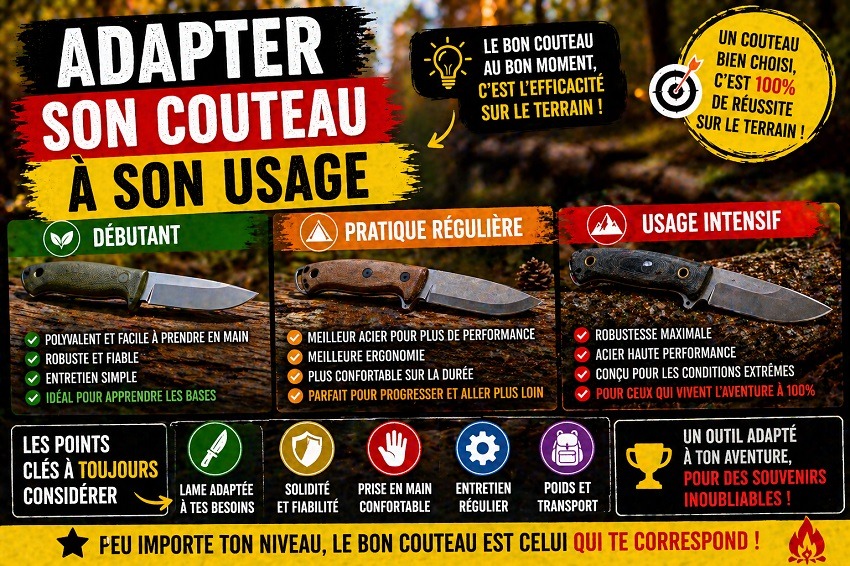 Choisir son couteau bushcraft