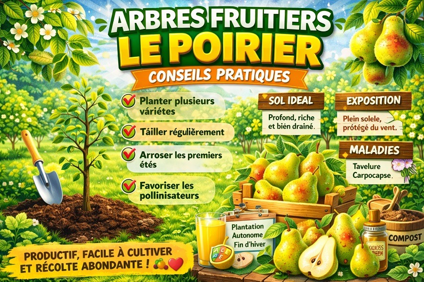 Planter des poiriers