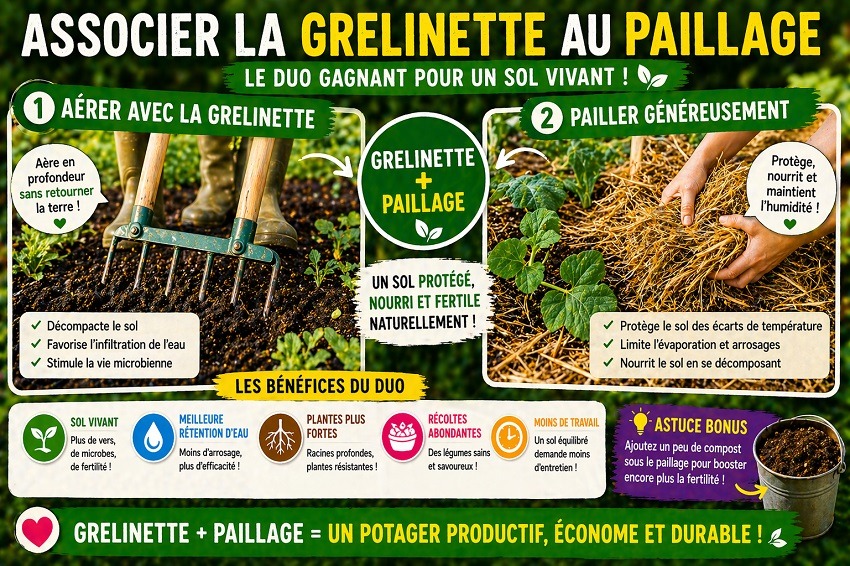 Permaculture utiliser la grelinette