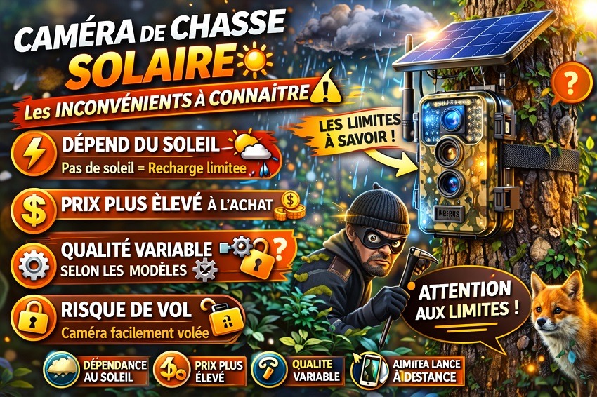 Caméra de chasse solaire