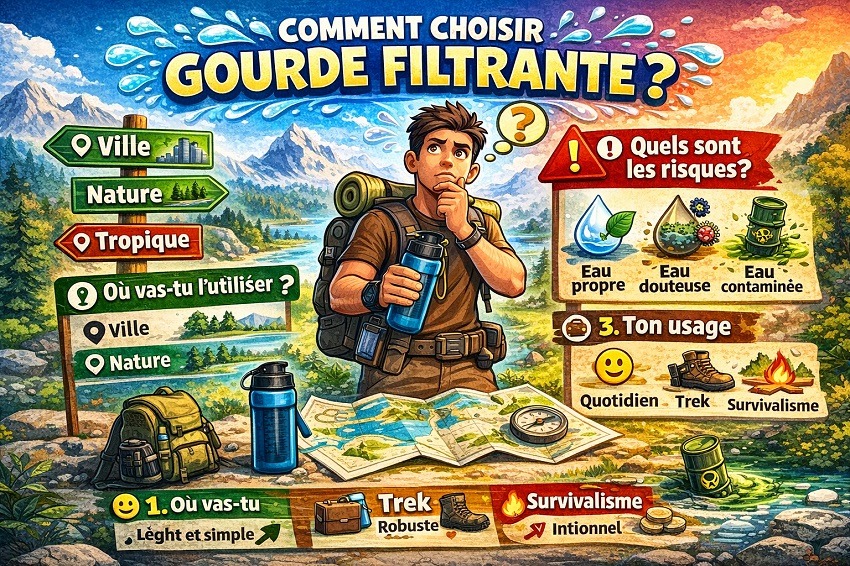 Types de gourdes filtrantes
