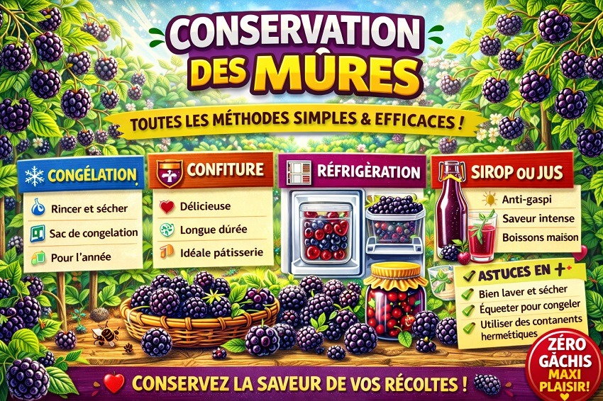 Cultiver des mûres au jardin
