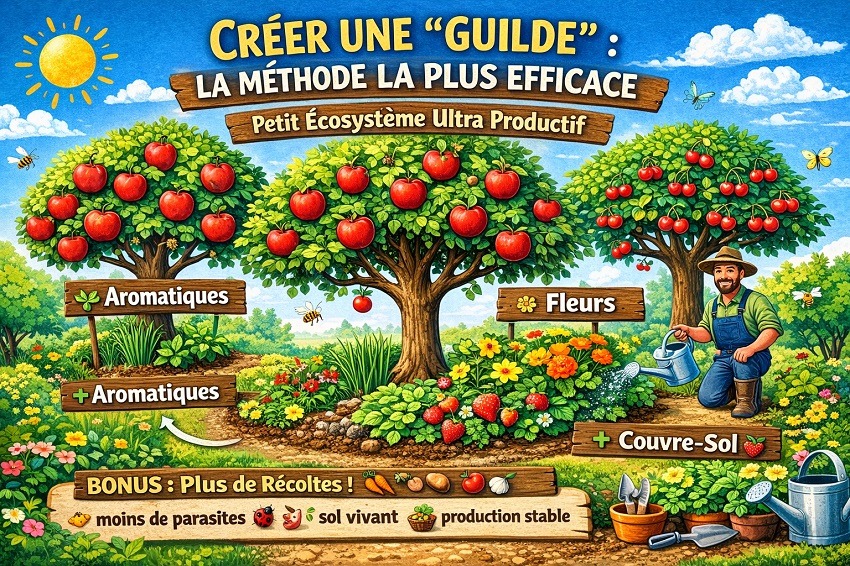 Associer arbres fruitiers et jardin