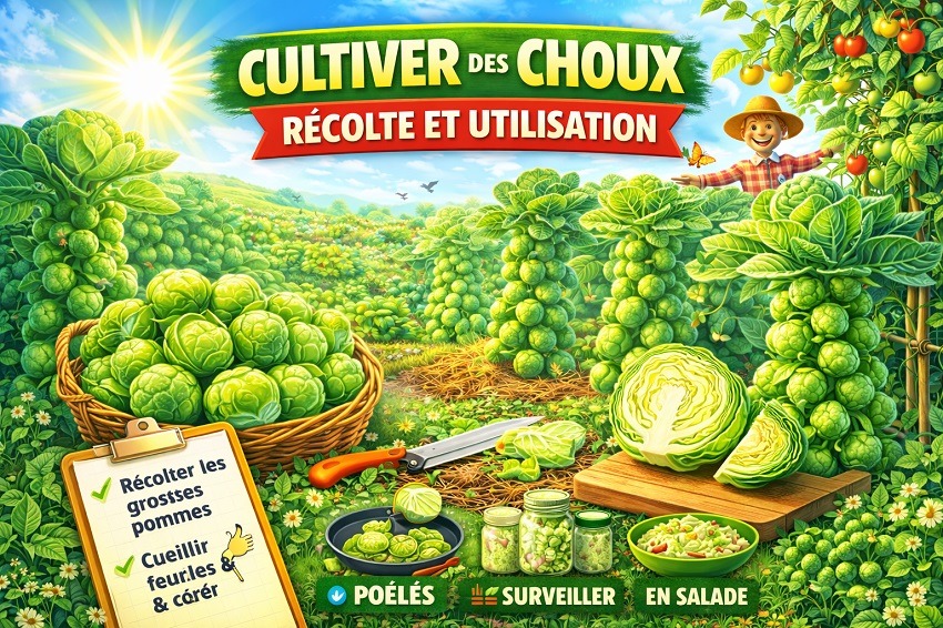 Cultiver des choux de Bruxelles