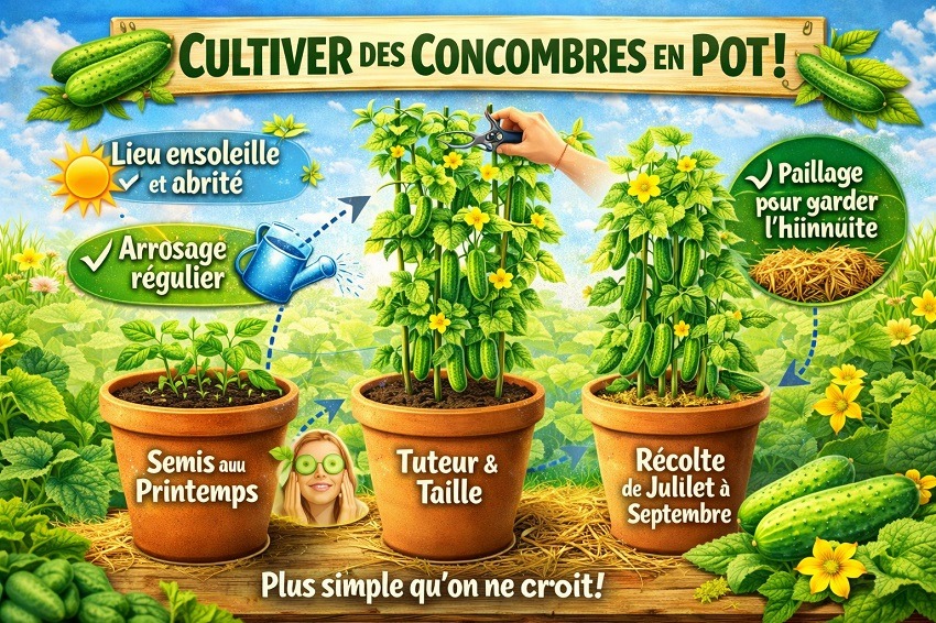 planter des concombres
