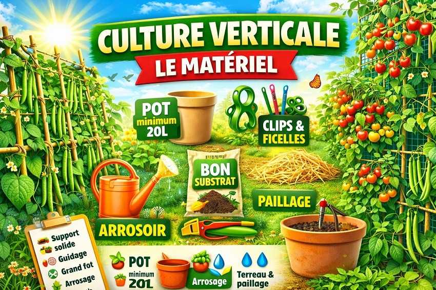 Haricots verts culture verticale
