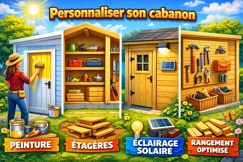 Fabrication cabanon de jardin