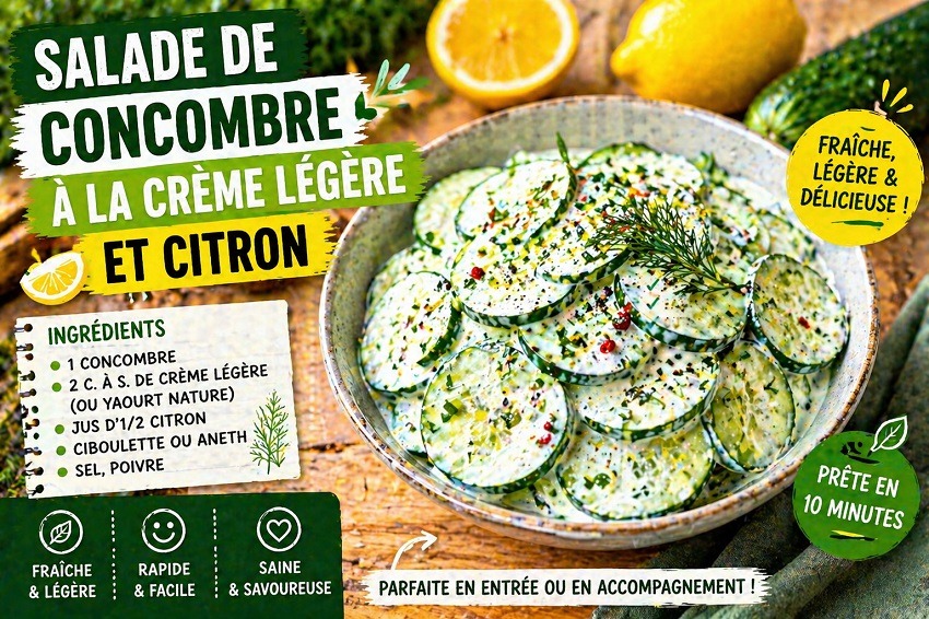 recettes avec des concombres