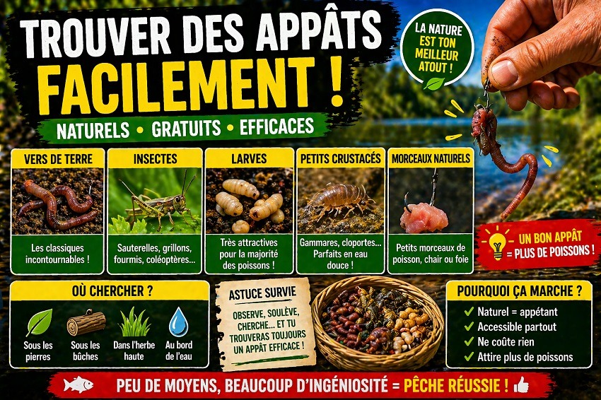 Kit de pêche de survie