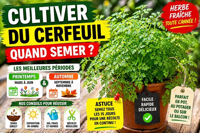 Cultiver du cerfeuil