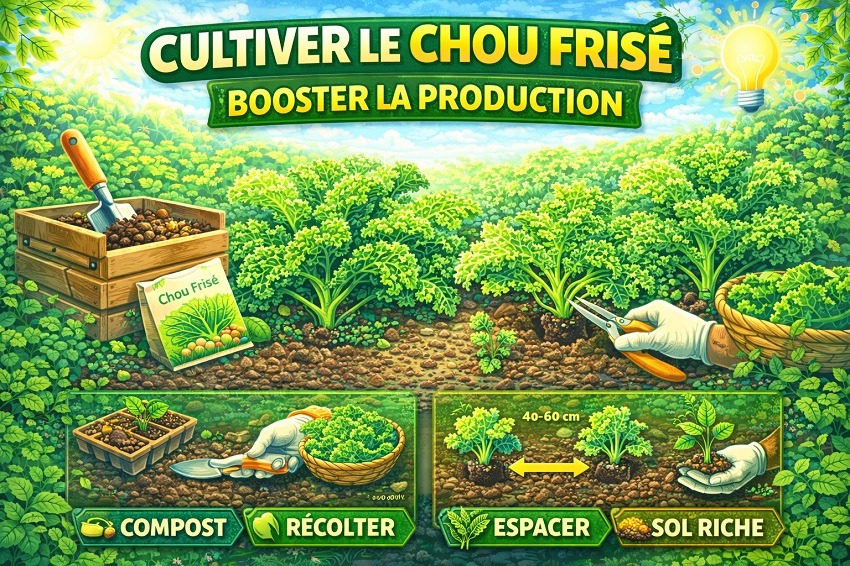 Cultiver le chou frisé