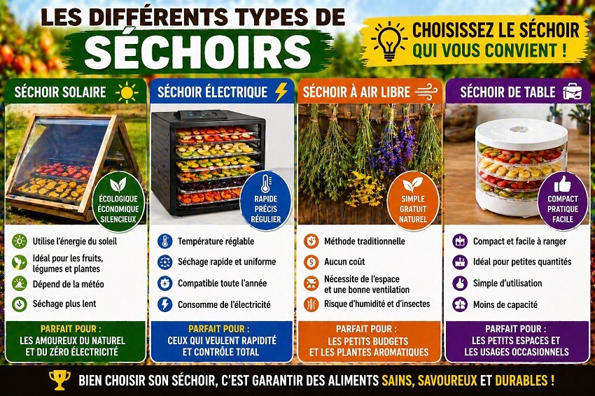 Séchoir à fruits et plantes