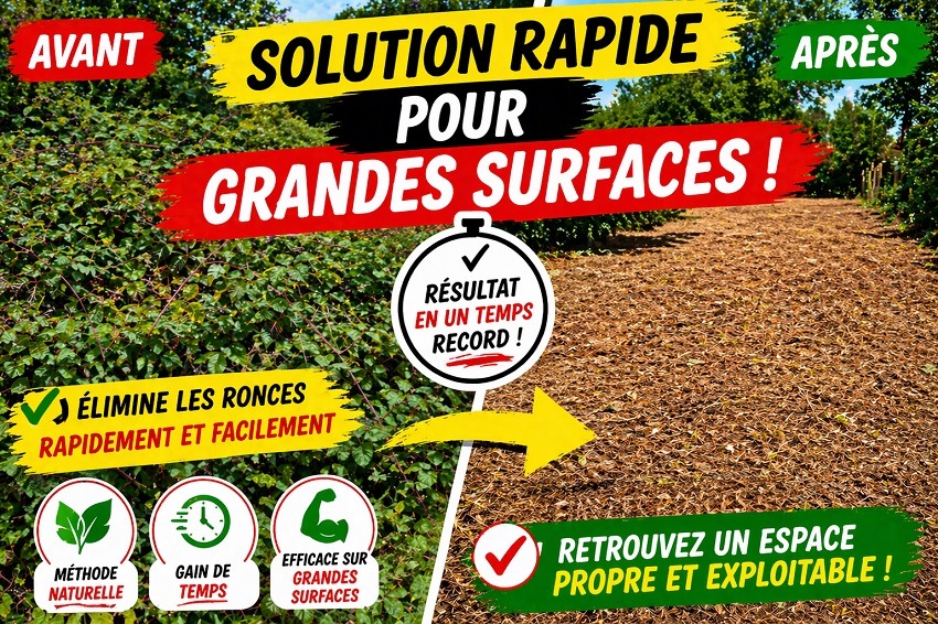 Jardin éliminer les ronces
