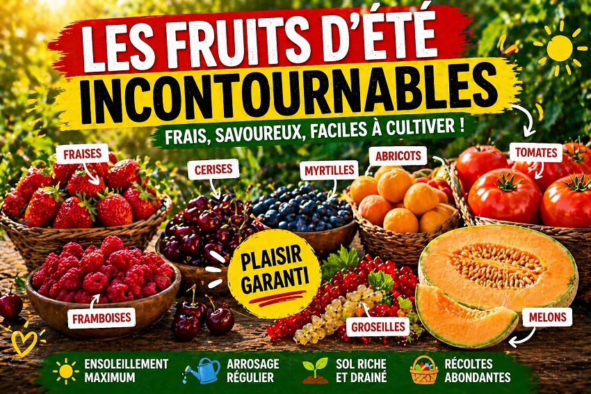 fruits d’été au jardin