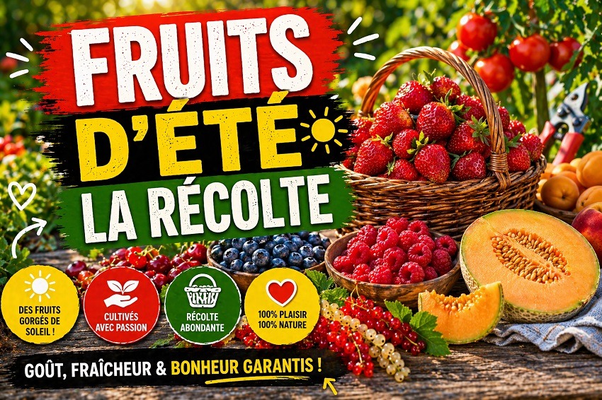 fruits d’été au jardin