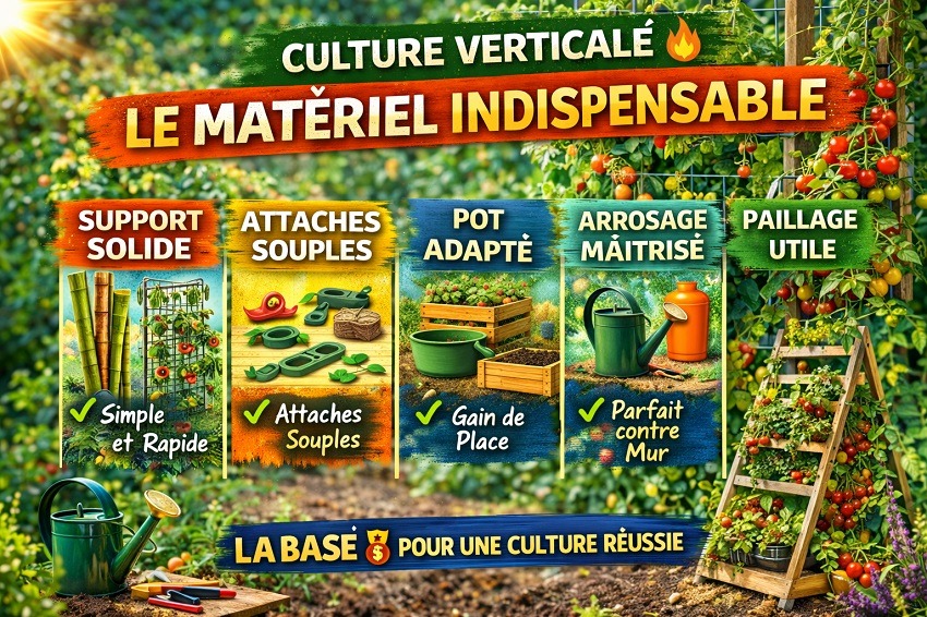 Tomates cerises culture verticale