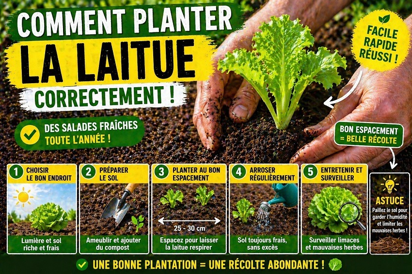 Planter de la laitue