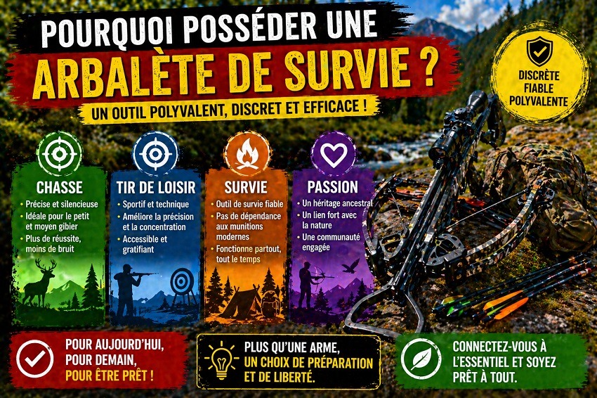 Arbalète de survie