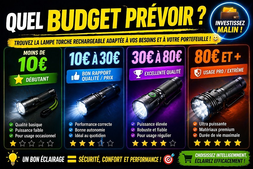 Lampe torche rechargeable
