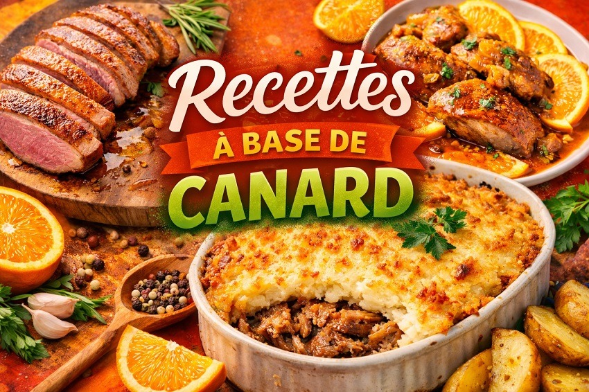 3 recettes à base de canard