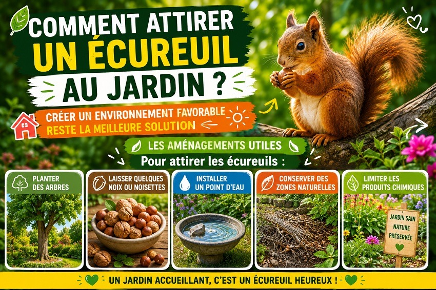 Un écureuil au jardin