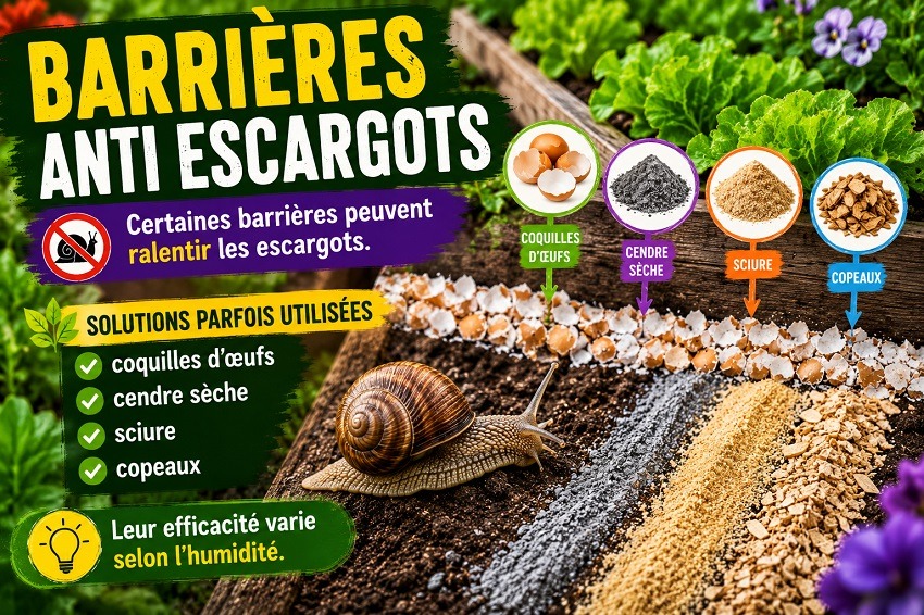 Les escargots au jardin