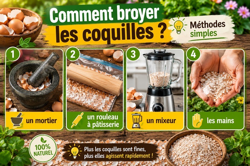 Coquille d'œuf au jardin