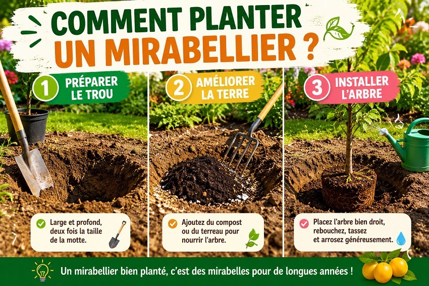 Planter un mirabellier