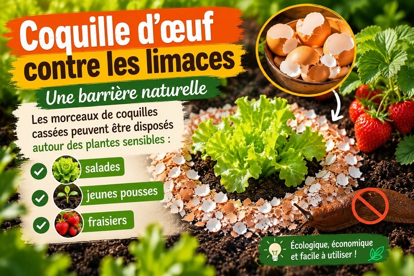 Coquille d'œuf au jardin