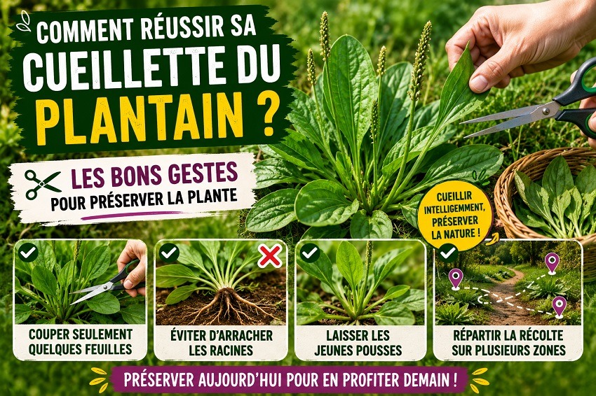 Cueillette du plantain