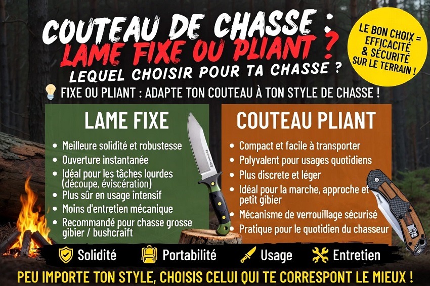 Choisir un couteau de chasse