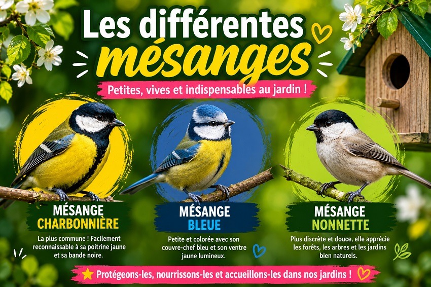 La mésange au jardin