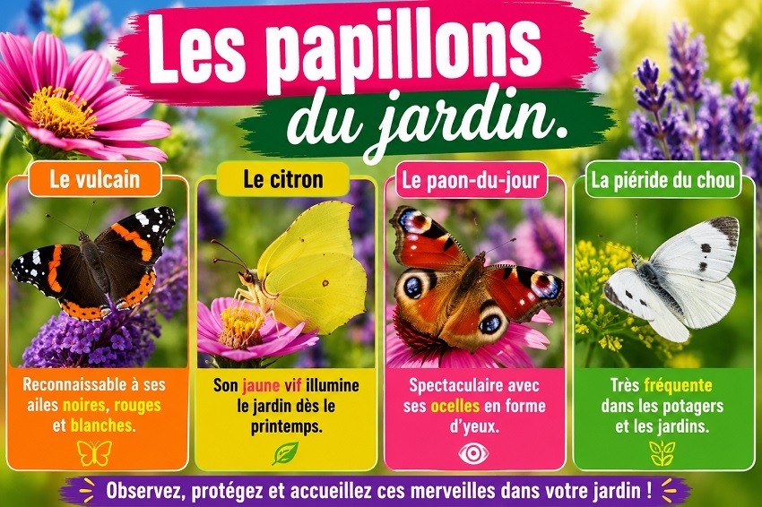 Les papillons au jardin