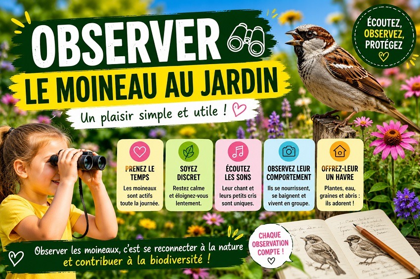 Le Moineau au jardin