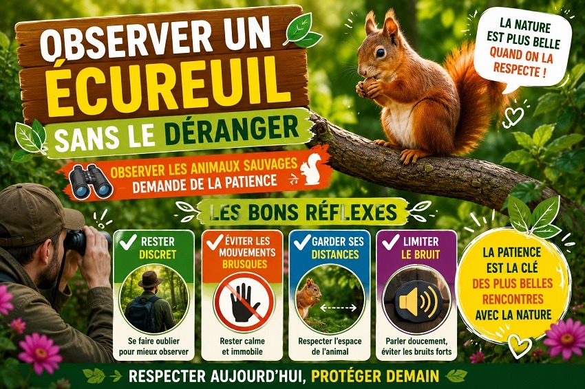 Un écureuil au jardin