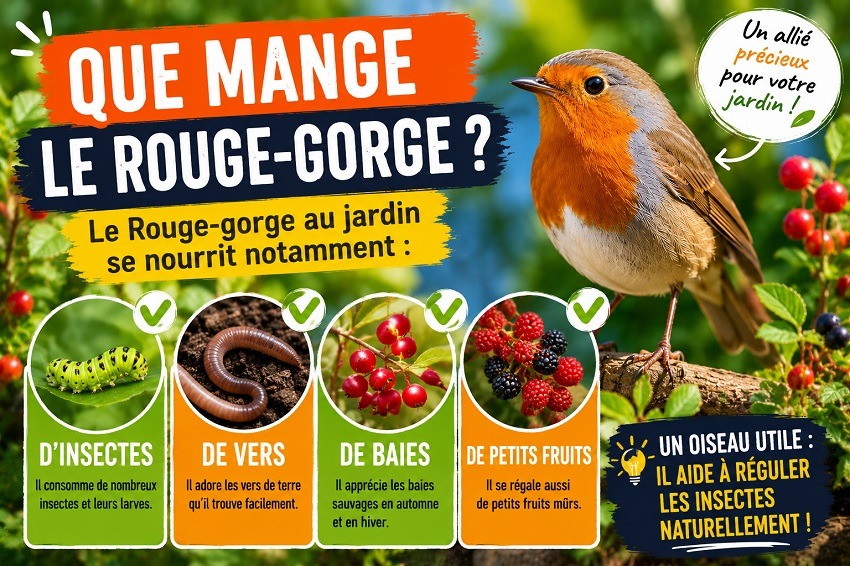 rouge-gorge au jardin