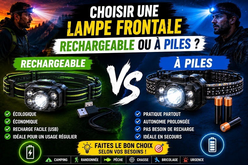 Choisir une lampe frontale