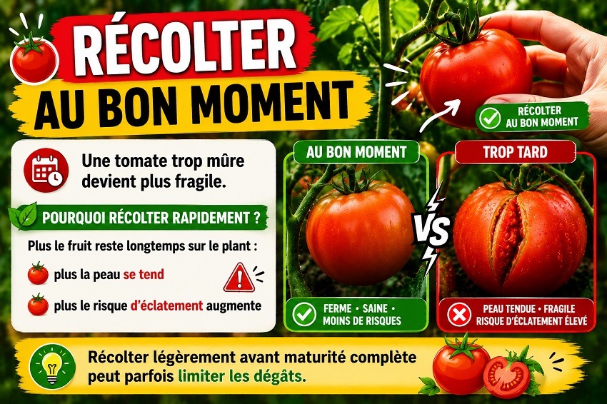 Pourquoi les tomates éclatent