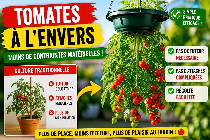 Cultiver des tomates à l’envers