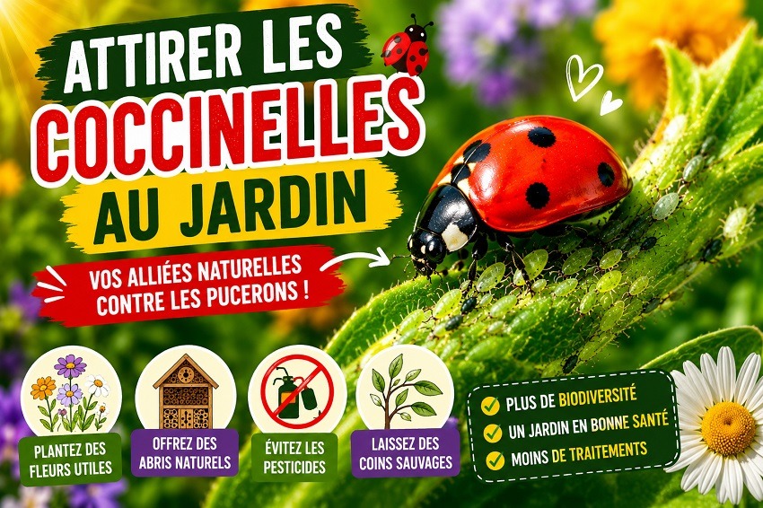 La coccinelle au jardin