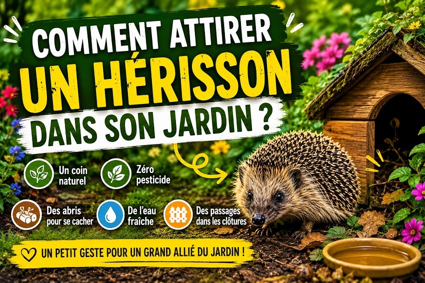 Un hérisson au jardin
