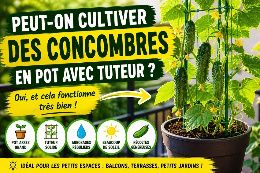 Le tuteurage des concombres