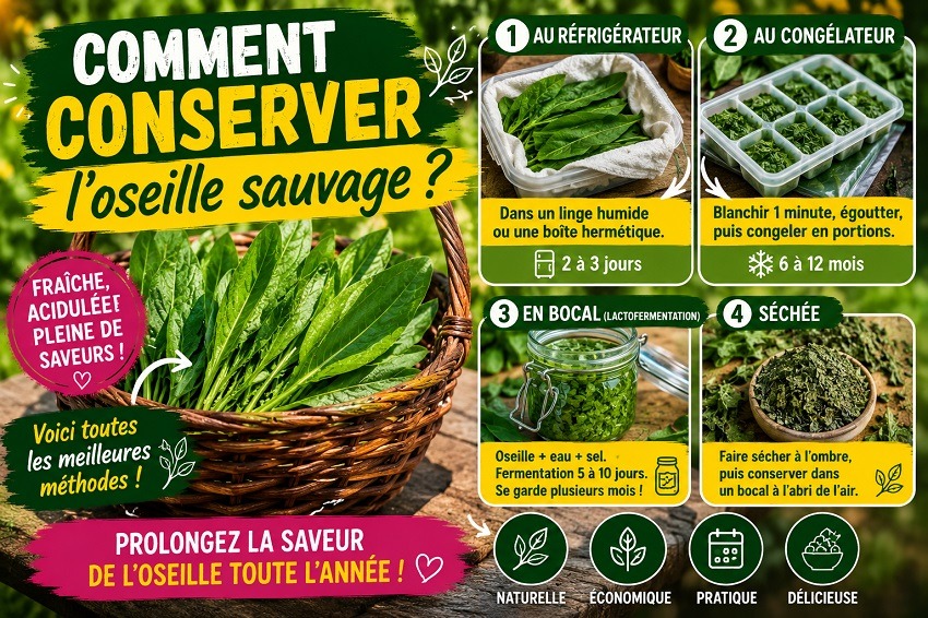 Cueillette oseille sauvage